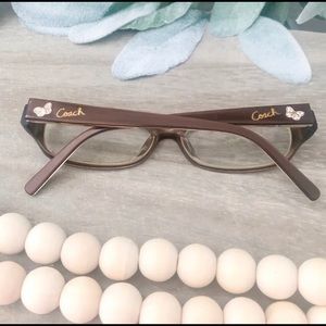 Coach Eyeglasses Pilar (2037) Brown butterfly Rhinestones vintage